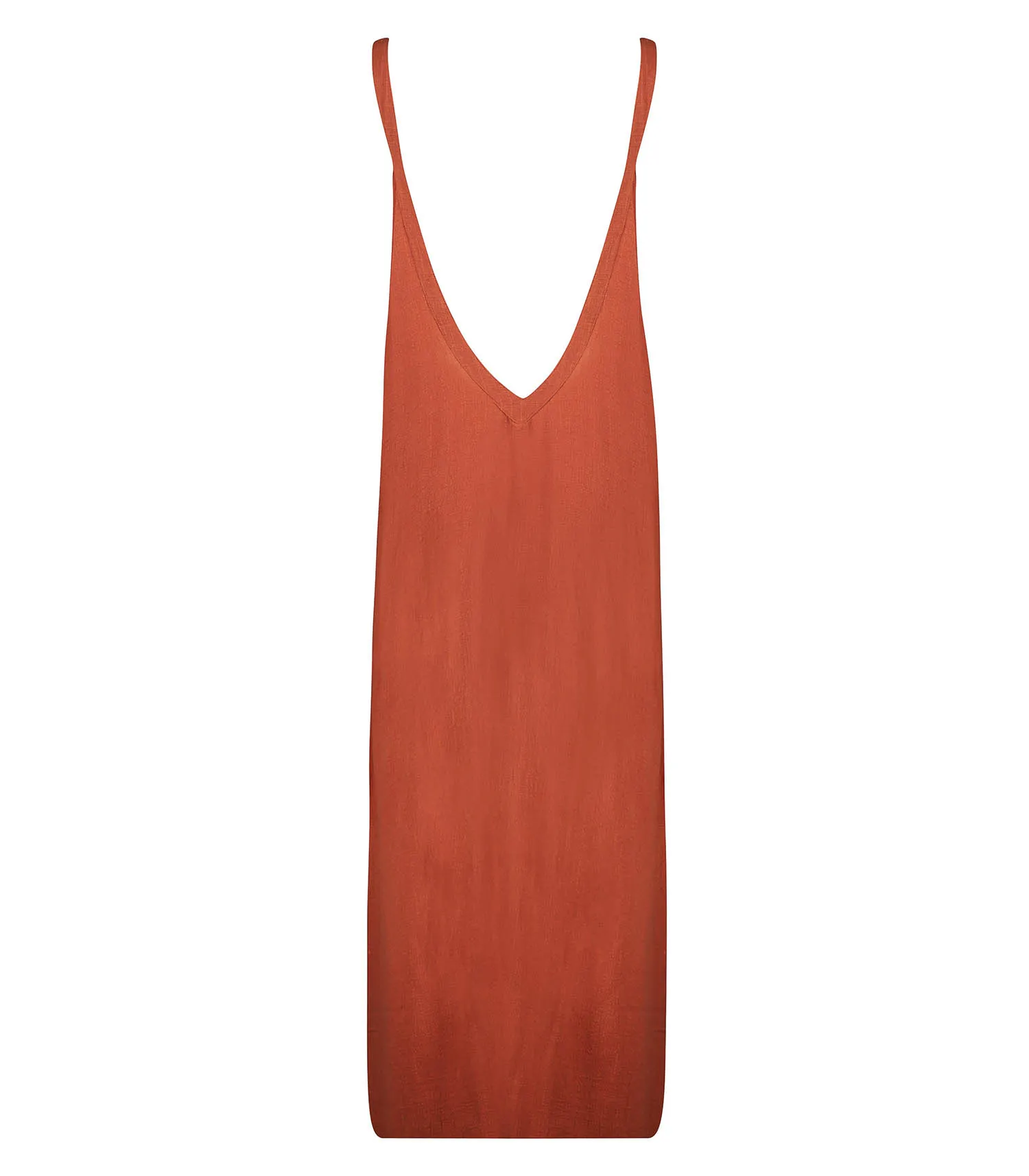 Robe longue Palma de Mallorca Terracotta Maison Saint Julien - Jane de Boy