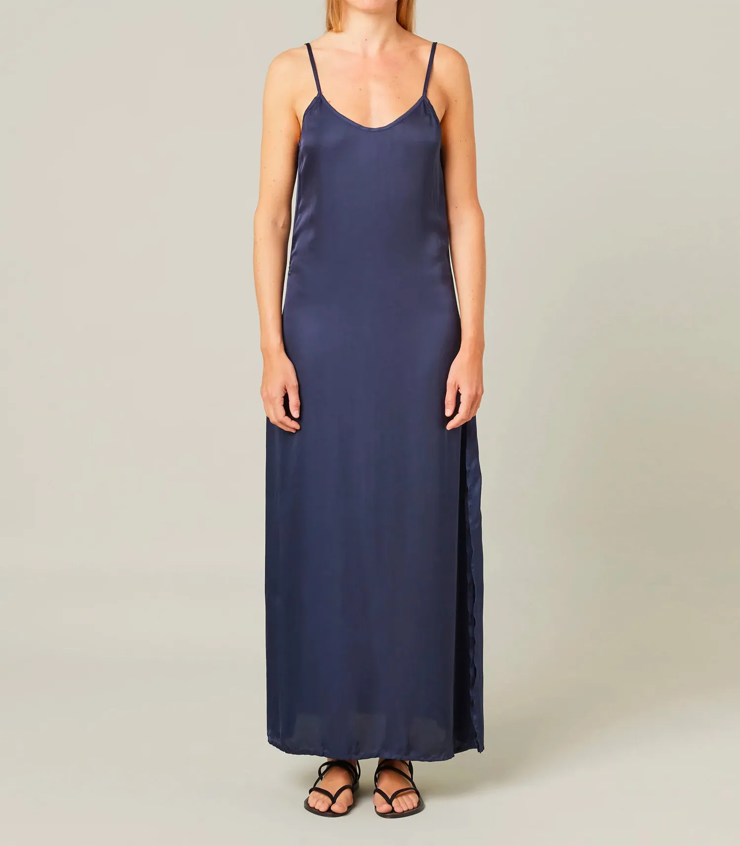 Robe longue Rio Bleu marine Maison Saint Julien - Jane de Boy