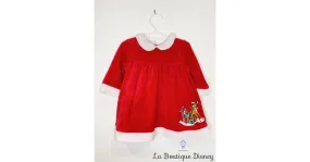 Robe Noël Bambi Panpan Disneyland Paris Disney taille 18 mois rouge blanc cadeaux