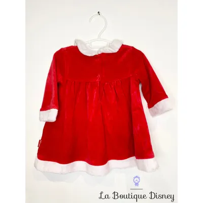 Robe Noël Bambi Panpan Disneyland Paris Disney taille 18 mois rouge blanc cadeaux