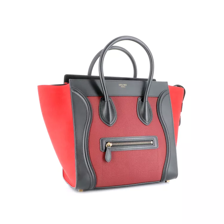 Sac à main Luggage Celine Cuir Rouge