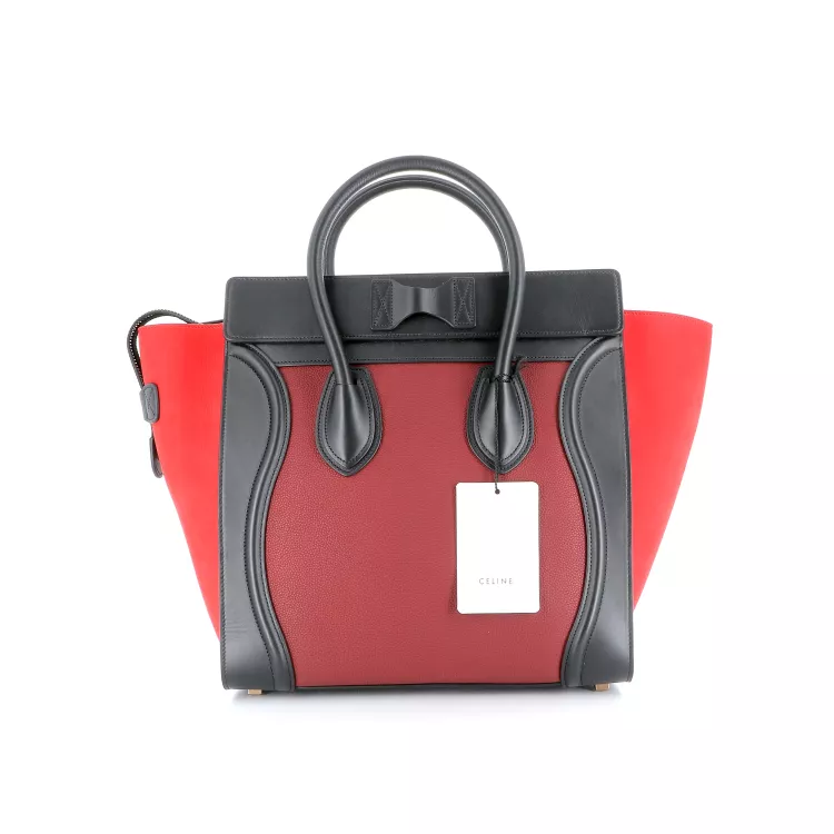 Sac à main Luggage Celine Cuir Rouge