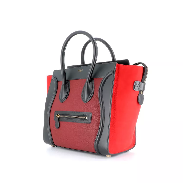 Sac à main Luggage Celine Cuir Rouge