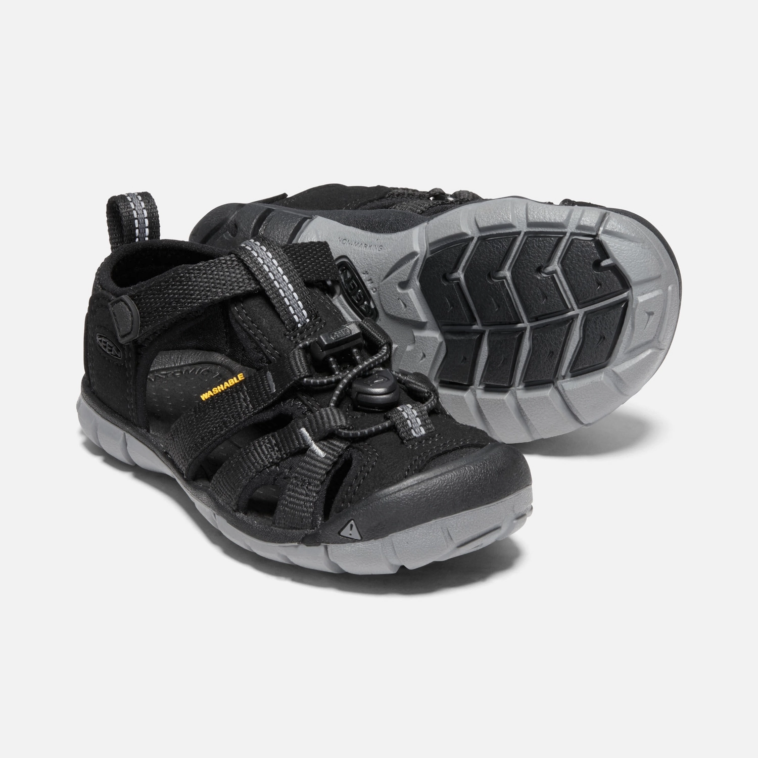 Sandales Keen Younger Kids Seacamp II CNX Black Steel Grey