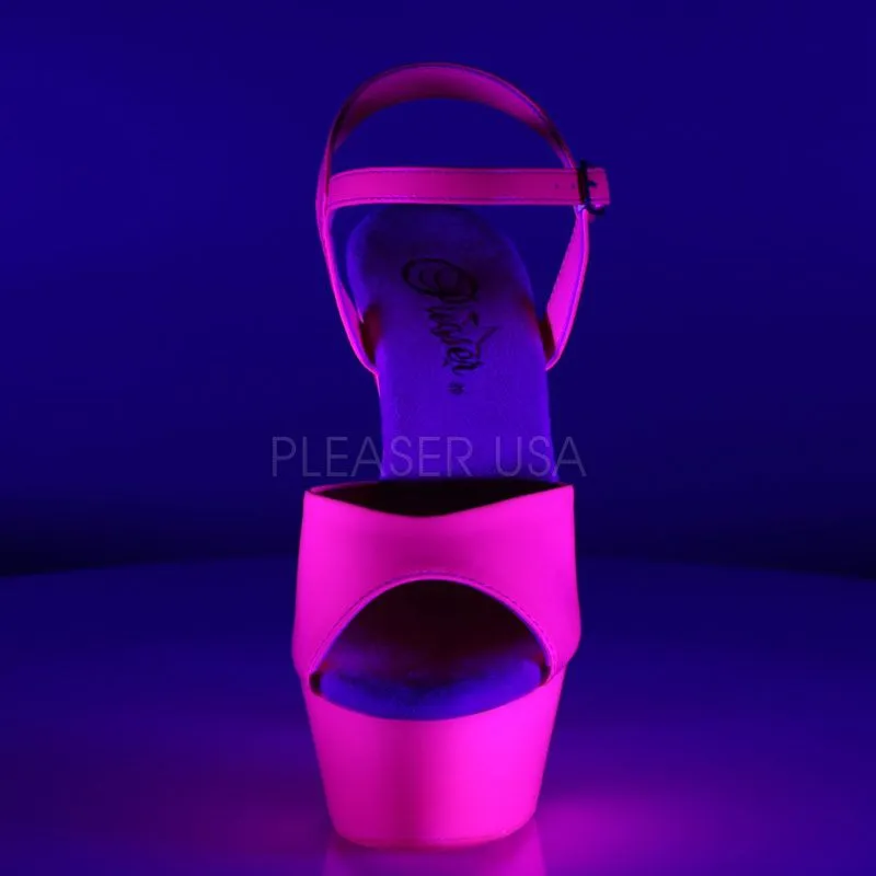 Sandales roses fluorescentes