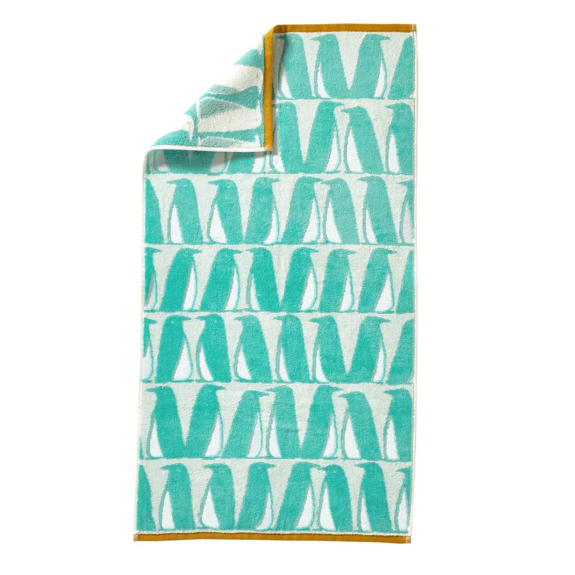 Serviette BANQUISE Turquoise 100% Coton 550g/m² 50 x 90 cm | 3 Suisses