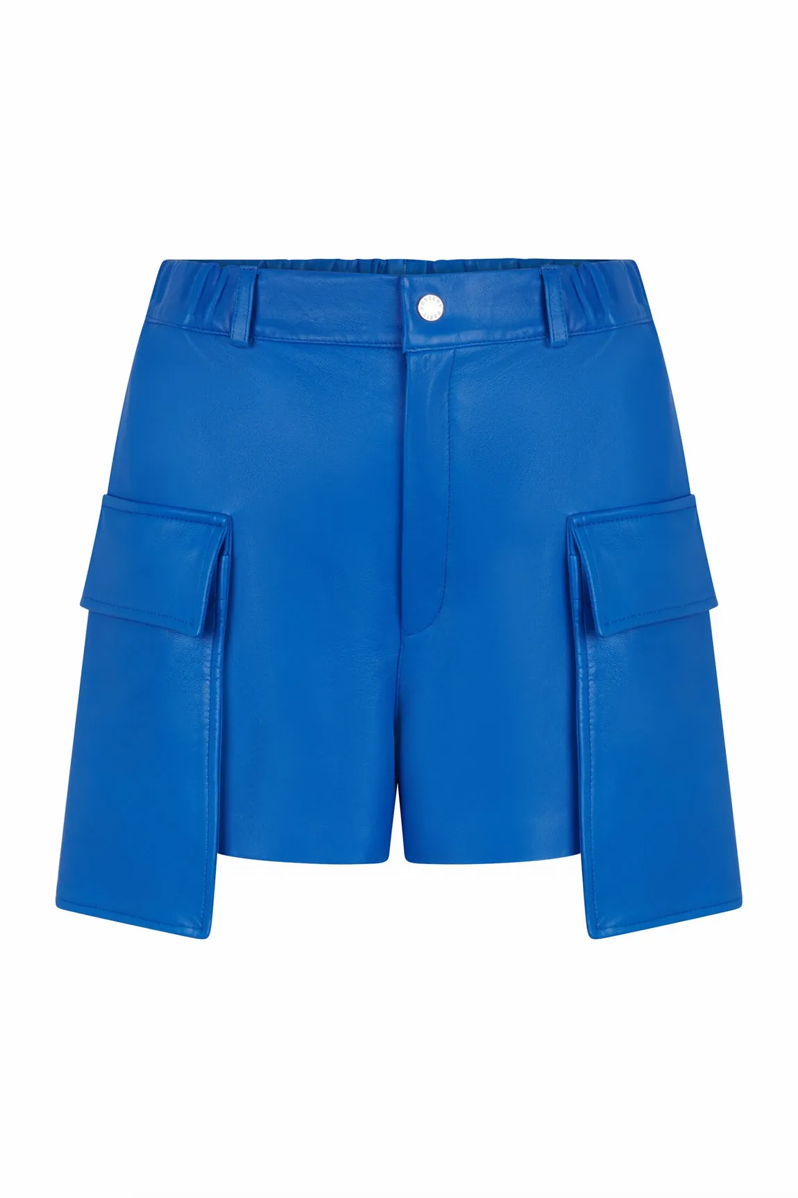 SHORT EN CUIR AVEC POCHES - BLANES WAXY