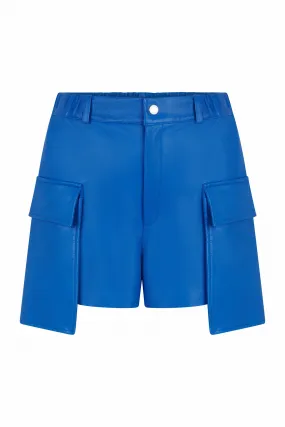 SHORT EN CUIR AVEC POCHES - BLANES WAXY