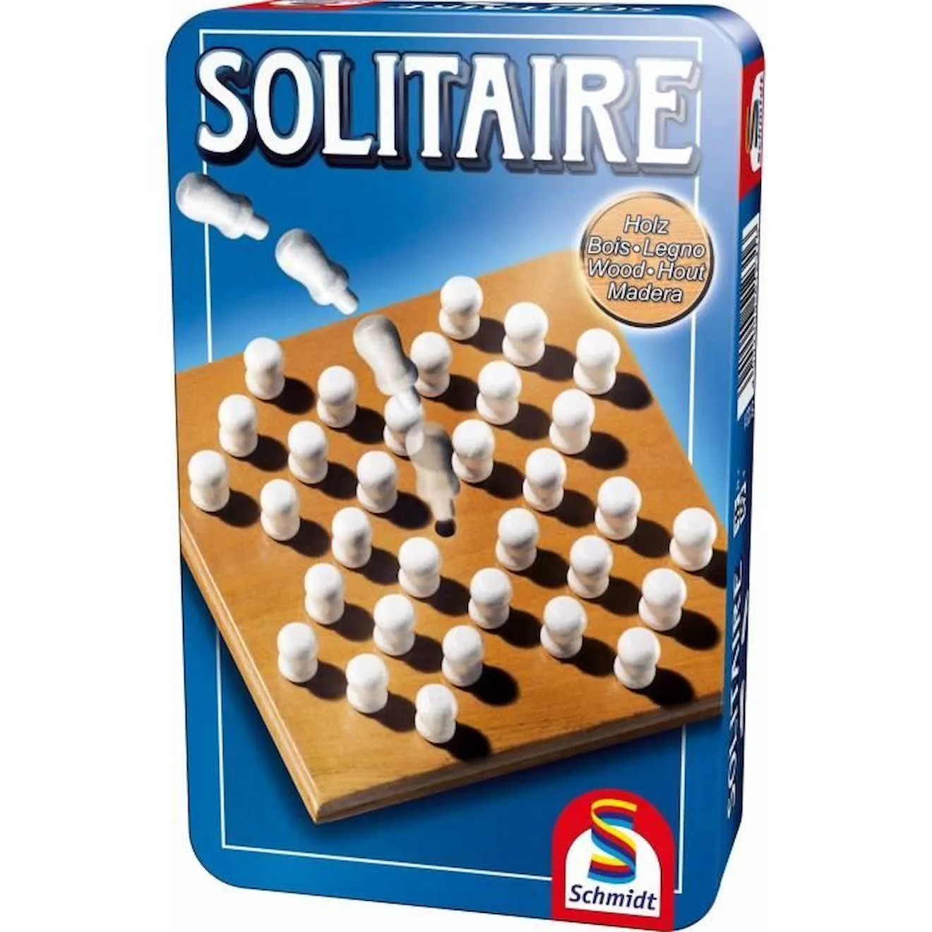 Solitaire - Jeux de Société - SCHMIDT SPIELE - Testez votre patience et votre stratégie avec ce jeu de solitaire ! bleu - Schmid