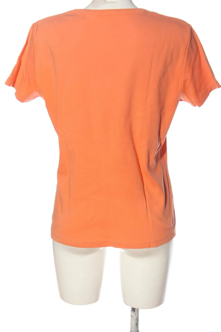 s.Oliver T-shirt col en V orange clair style décontracté