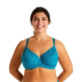 Soutien-gorge à armatures turquoise Fossette bleu | 3 Suisses