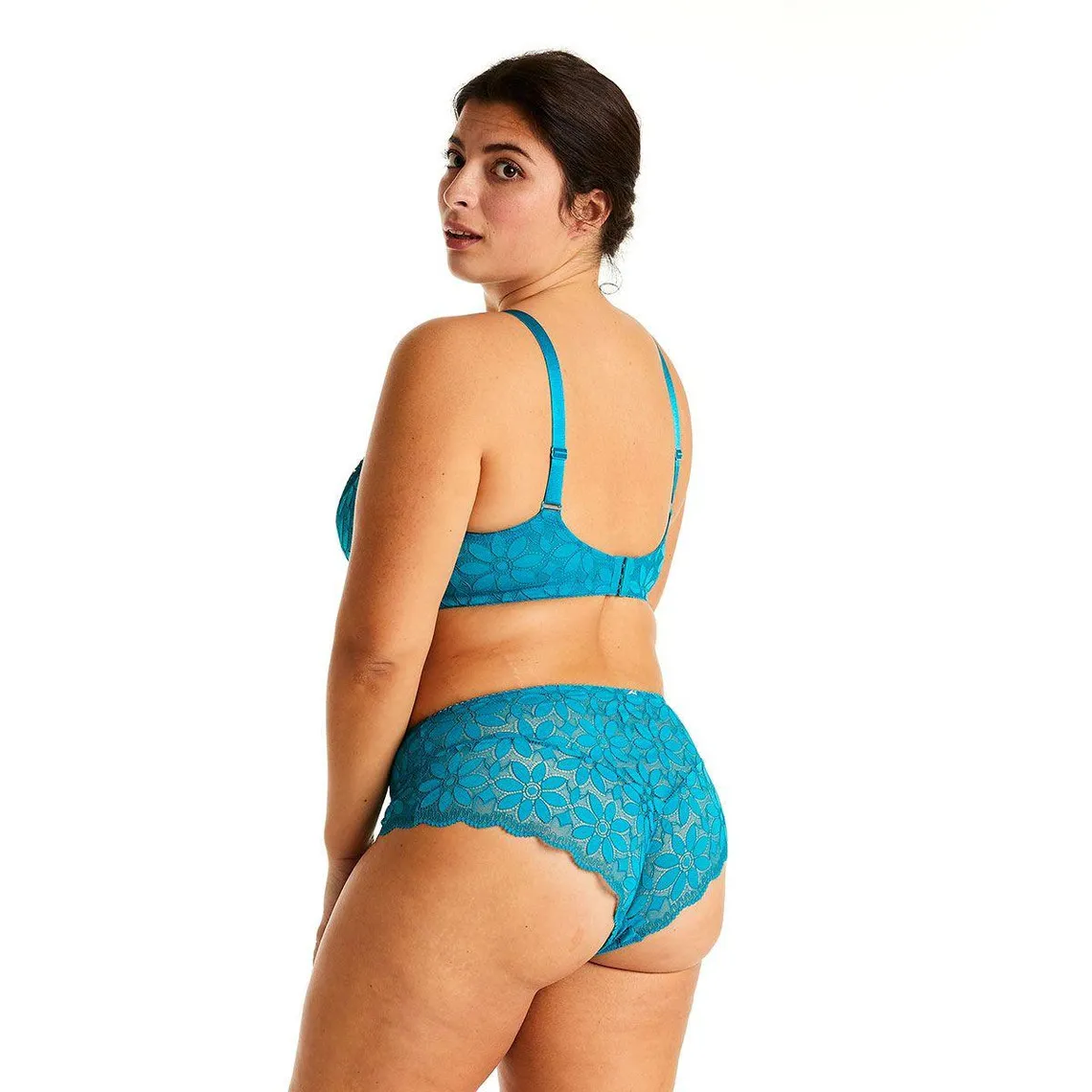 Soutien-gorge à armatures turquoise Fossette bleu | 3 Suisses