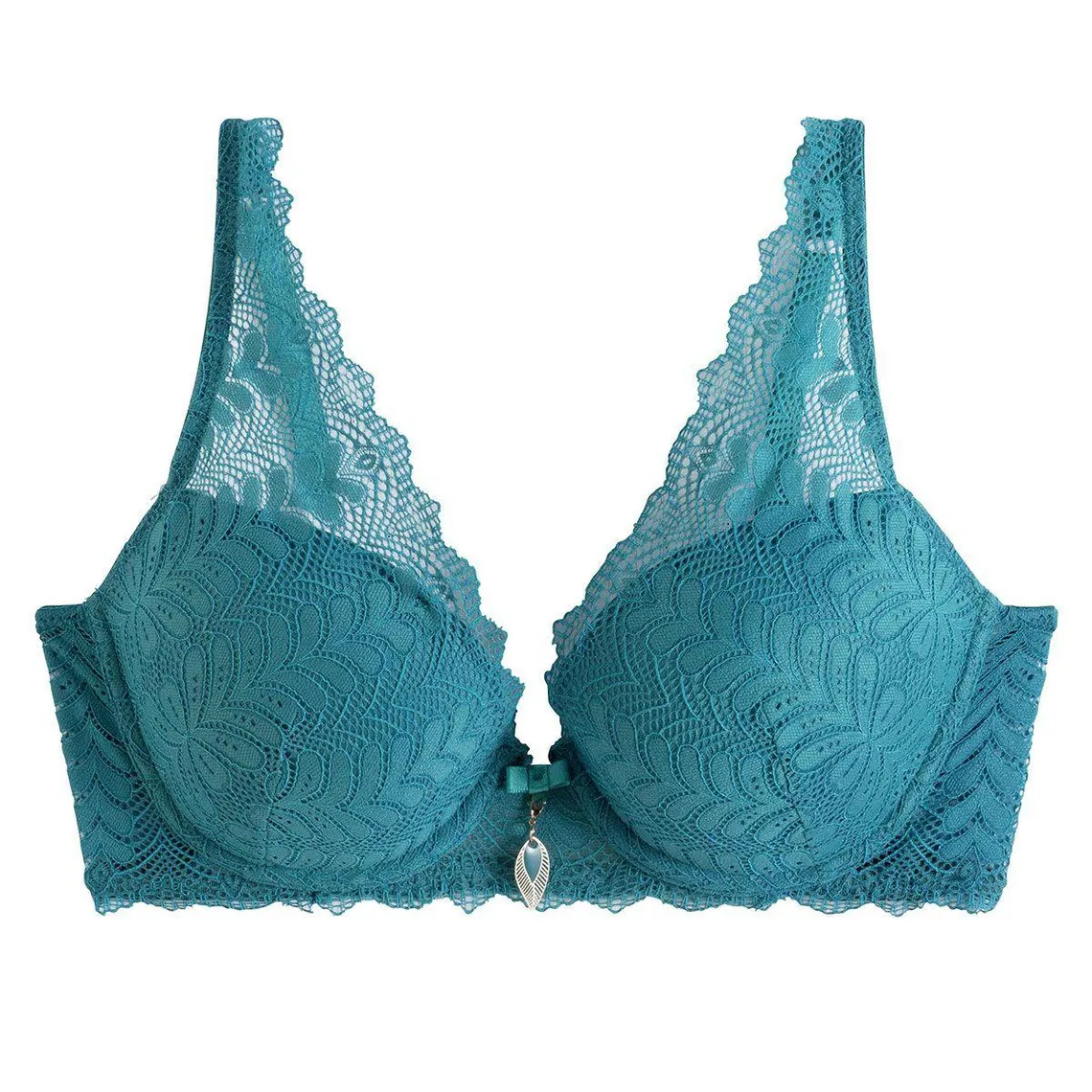 Soutien-gorge ampliforme coque moulée turquoise Index bleu | 3 Suisses