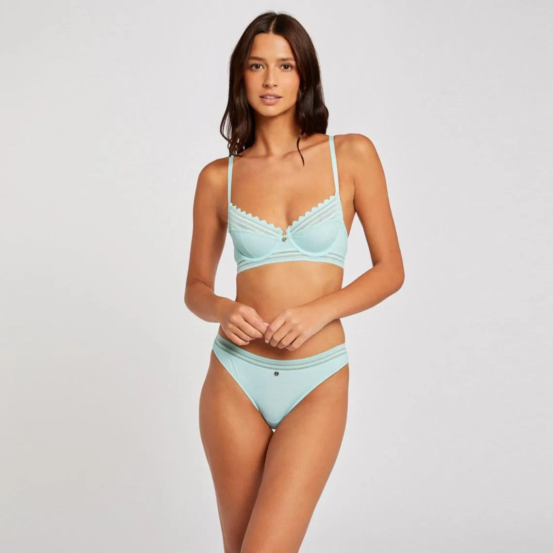 Soutien-gorge corbeille turquoise Tina bleu | 3 Suisses