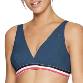 Soutien-gorge triangle bleu denim sans armatures d'Eden Park