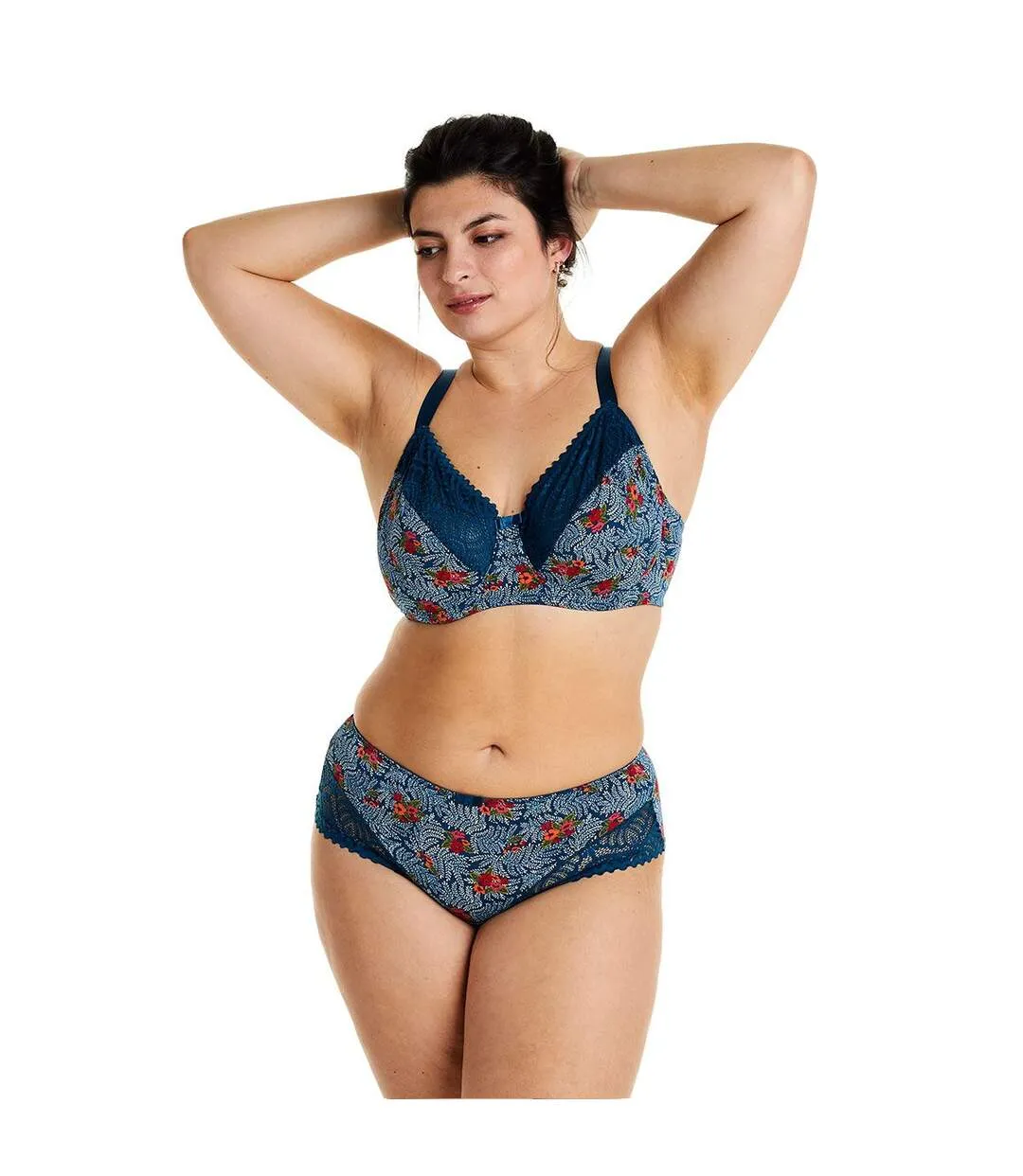 Soutien-gorge à armatures grand maintien multico bleu Paprika