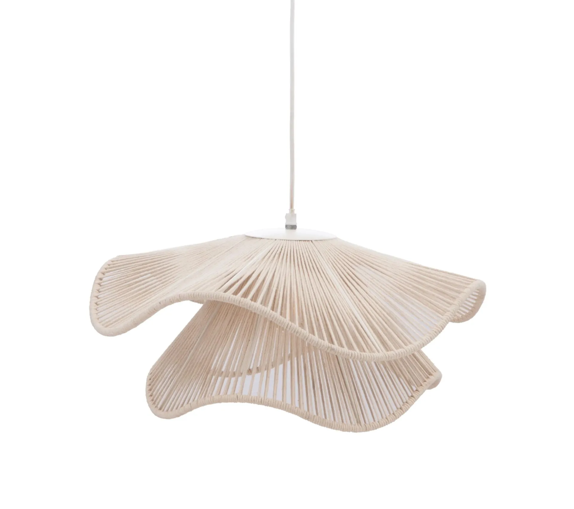 Suspension En Coton Blanc 50 Cm