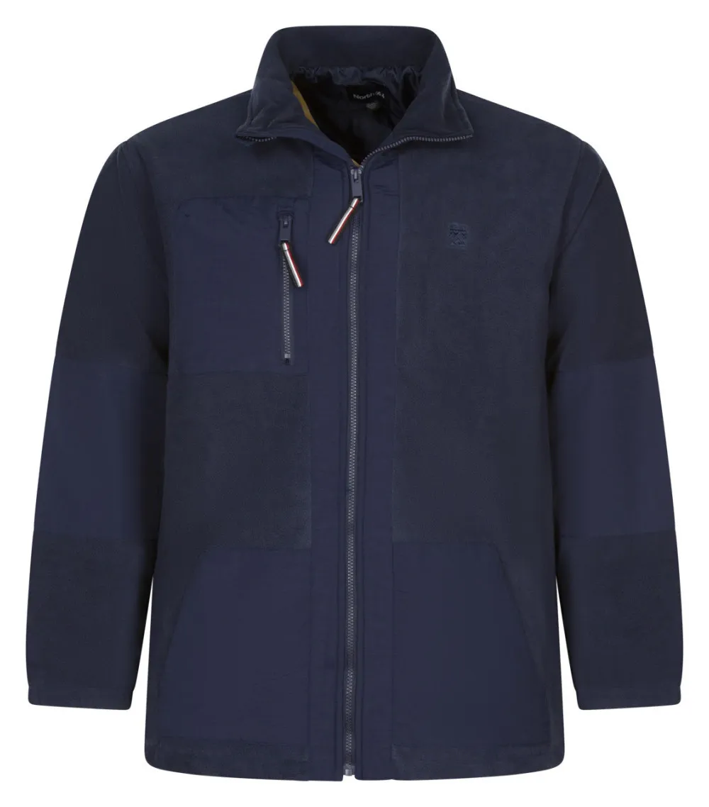 Sweat col montant North 56°4 avec manches longues bleu marine