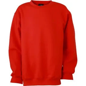 Sweat enfant manches longues JN040k - rouge tomate 