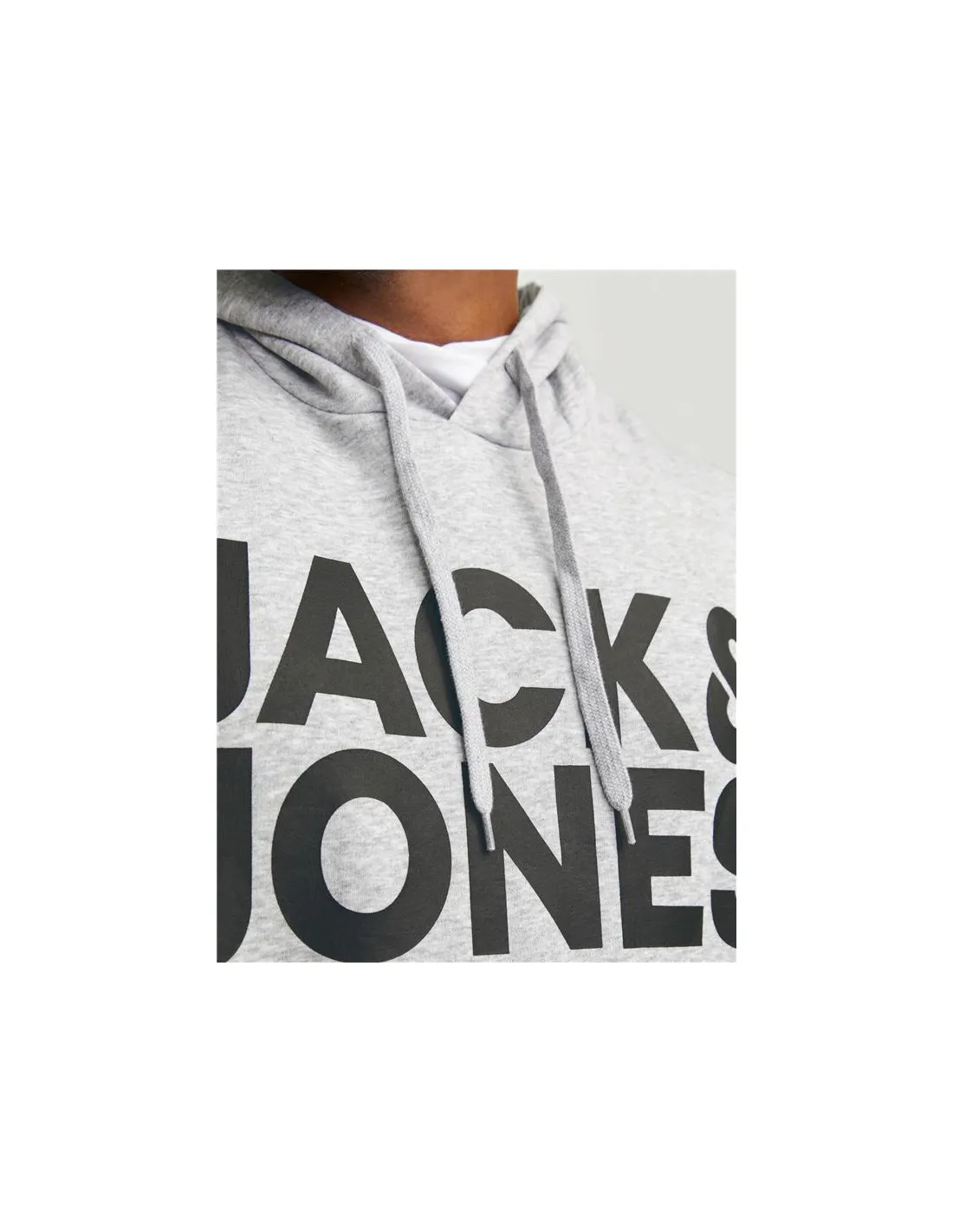 Sweat Jack and Jones ecorp Logo Light Grey Melange Homme