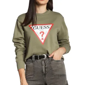 Sweat Kaki Femme Guess Original Fleece