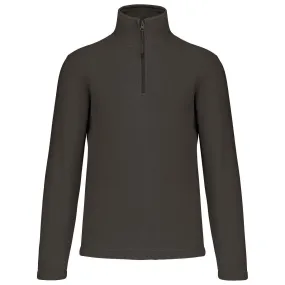 Sweat micropolaire zippé - Homme - K912 - gris foncé 