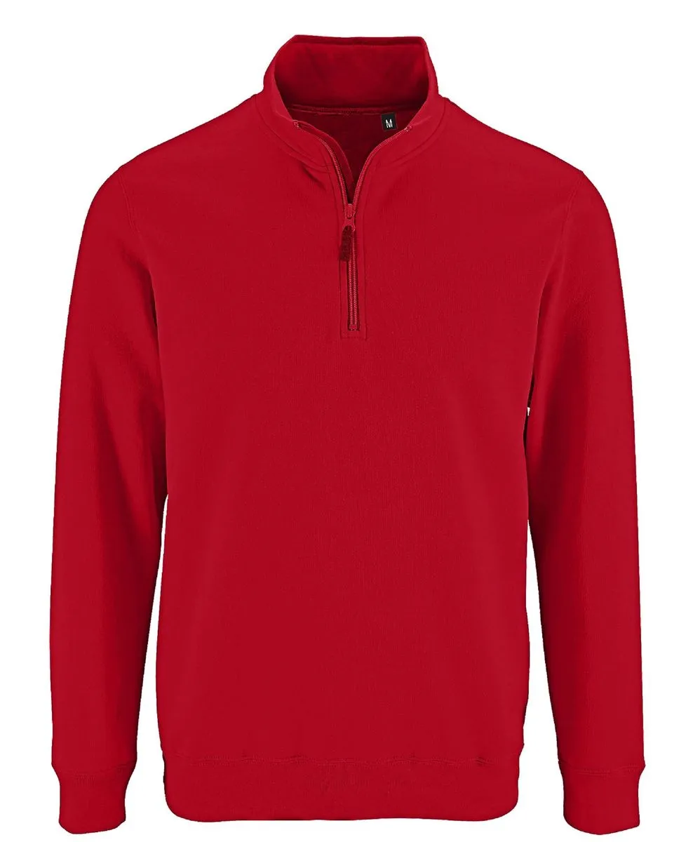 Sweat-shirt col camionneur - 02088 - rouge 