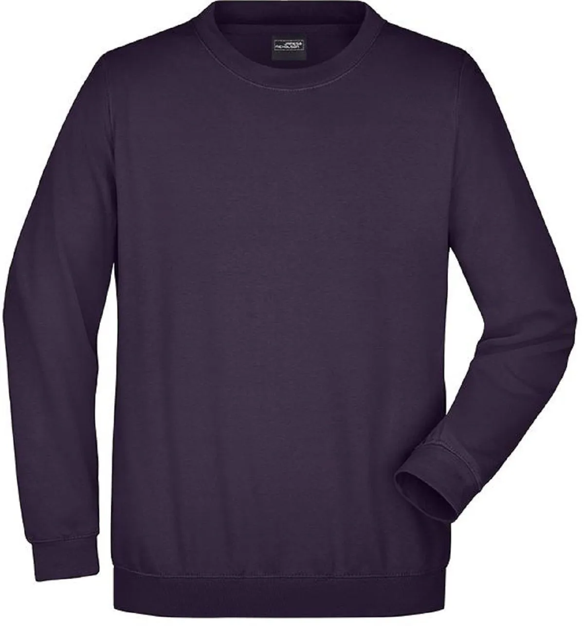 Sweat-shirt col rond - JN040 - violet aubergine - mixte homme femme 