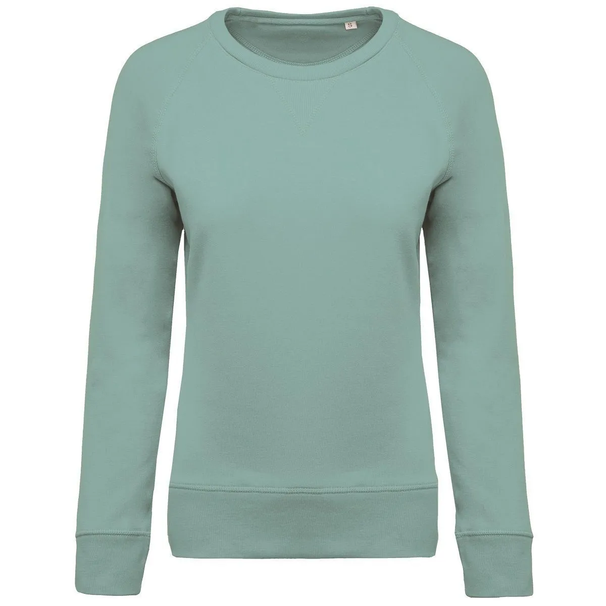 Sweat shirt coton bio - Femme - K481 - vert amande 