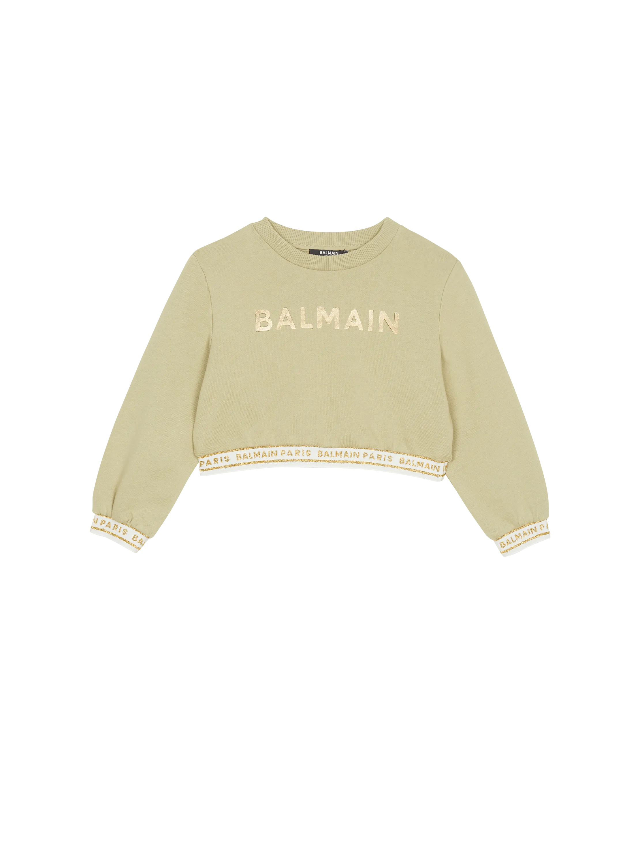 Sweat-shirt court Balmain à élastiques