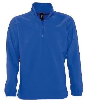 Sweat shirt polaire col zippé - 56000 - bleu roi 