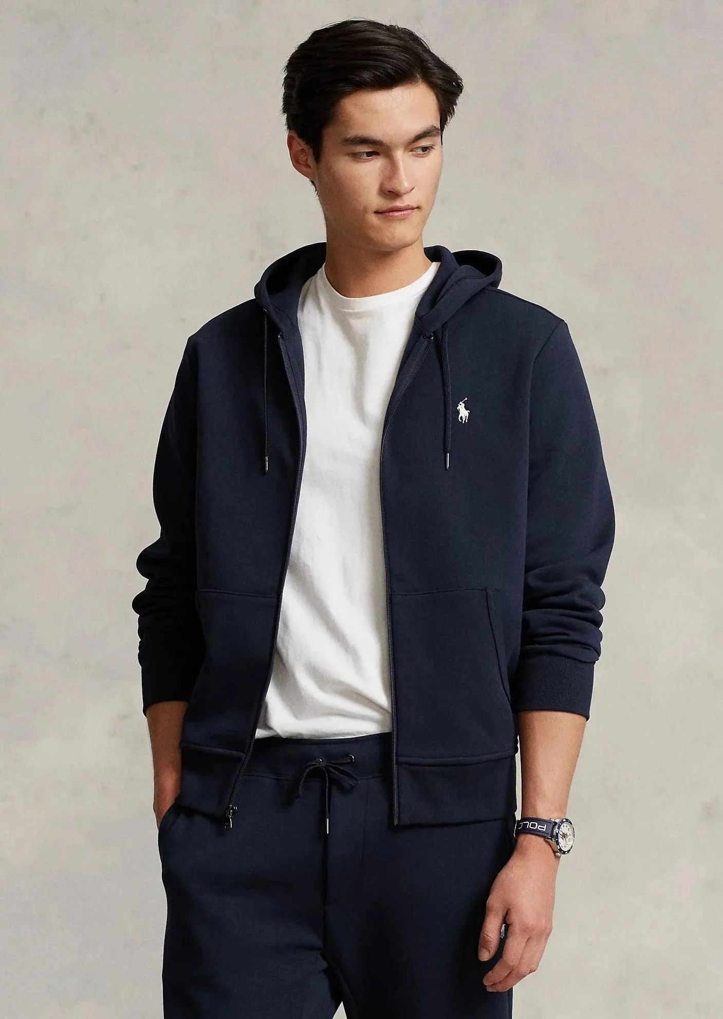 Sweat zippé Ralph Lauren marine