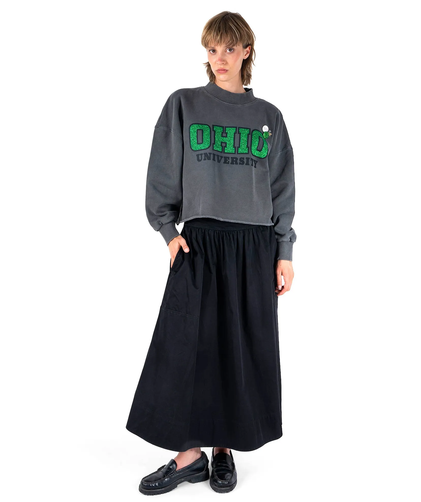 Sweatshirt crop porter pepper UNIVERSITY