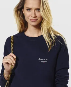 Sweatshirt femme Amour à la française (brodé)