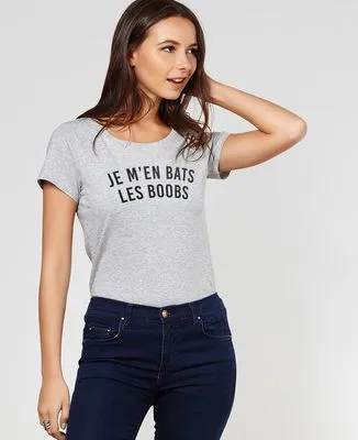 Sweatshirt femme Je m'en bats les boobs