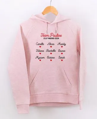 Sweatshirt femme Prénom et ses copines personnalisé