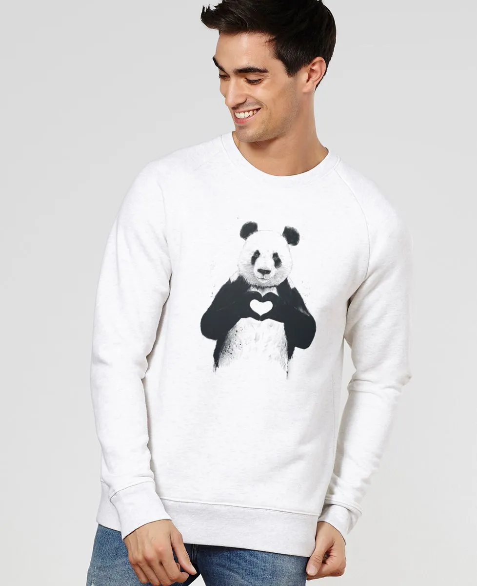 Sweatshirt homme All you need is love