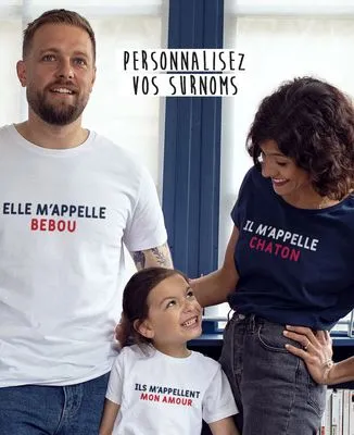 Sweatshirt homme Elle m'appelle surnom personnalisé