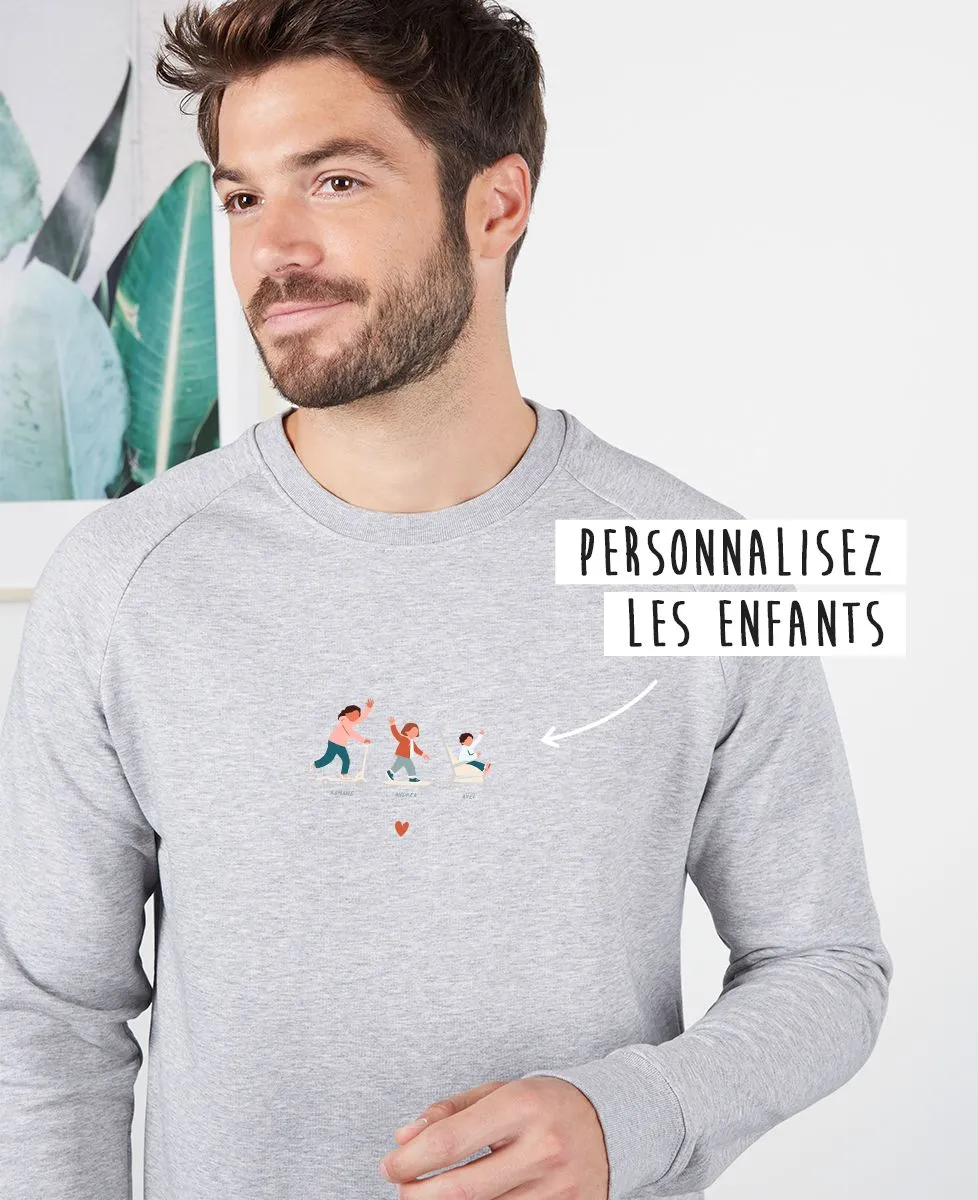 Sweatshirt homme Fratrie personnalisé