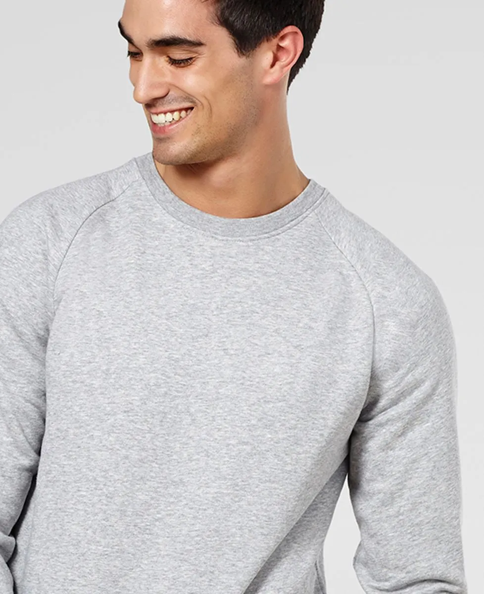 Sweatshirt homme Grand coeur brodé personnalisé