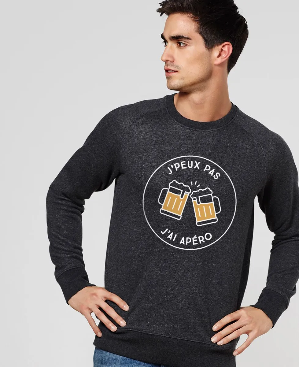 Sweatshirt homme J'peux pas j'ai apéro