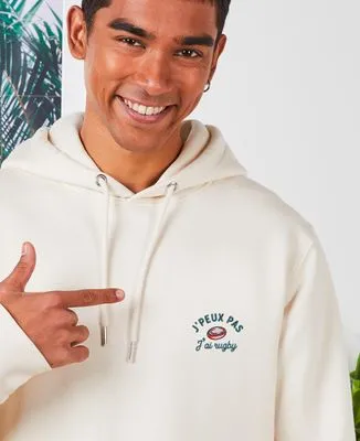 Sweatshirt homme J'peux pas j'ai rugby (brodé)