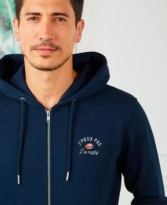 Sweatshirt homme J'peux pas j'ai rugby (brodé)