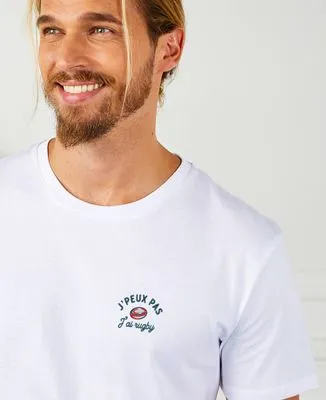 Sweatshirt homme J'peux pas j'ai rugby (brodé)