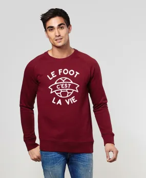 Sweatshirt homme Le foot c'est la vie