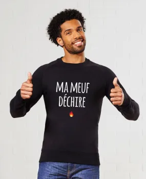 Sweatshirt homme Ma Meuf Déchire