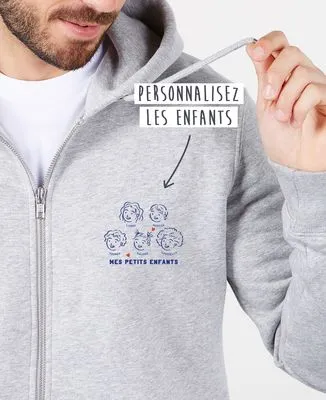 Sweatshirt homme Mes petits enfants personnalisé