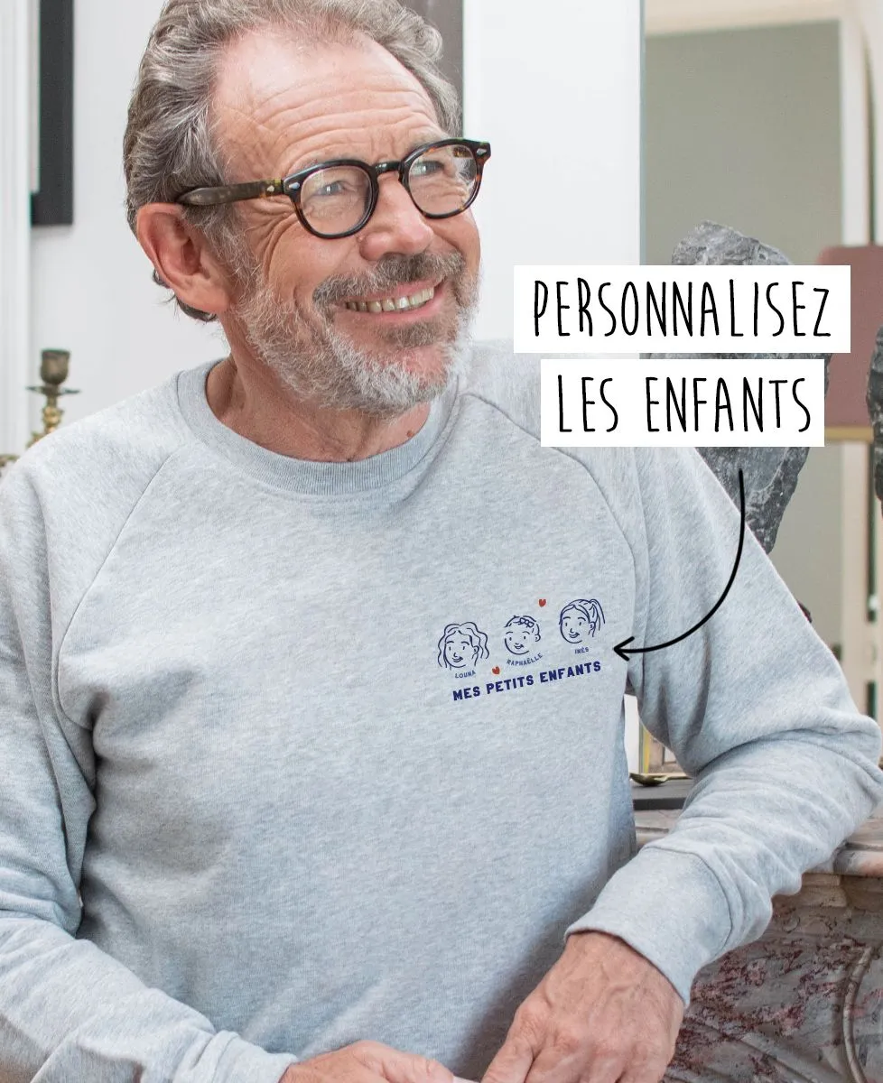 Sweatshirt homme Mes petits enfants personnalisé