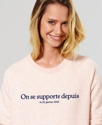 Sweatshirt homme On se supporte depuis personnalisé