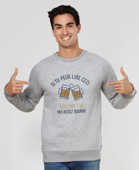 Sweatshirt homme Si tu peux lire ceci